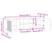 Cabinet TV Stejar Sonoma 150 x 31 x 50 cm Lemn prelucrat - WALTI WALTI