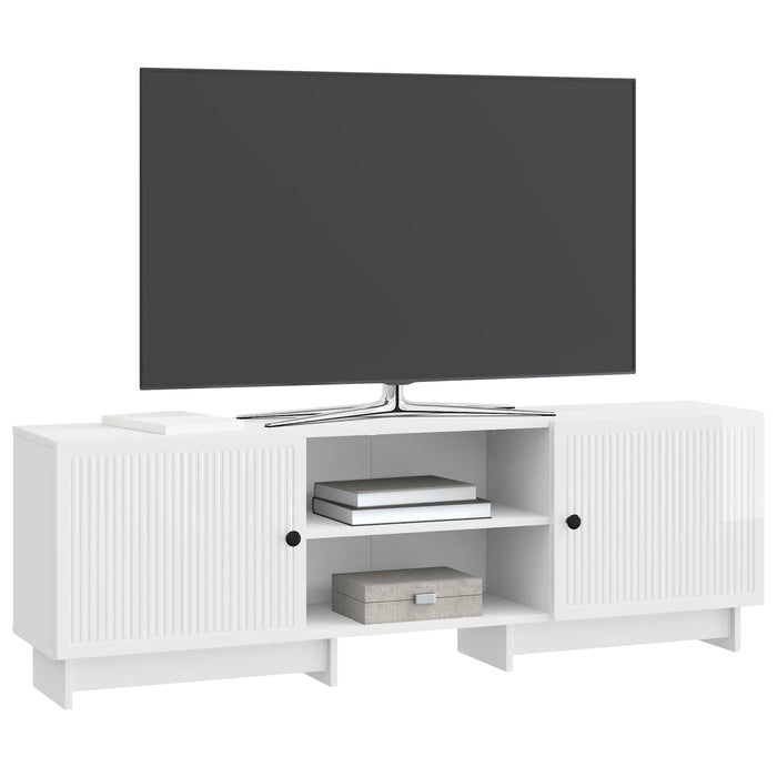 Cabinet TV Alb Lucios 150 x 31 x 50 cm Lemn prelucrat - WALTI WALTI