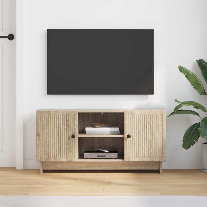 Cabinet TV Stejar Sonoma 102 x 34,5 x 50 cm Lemn compozit - WALTI WALTI