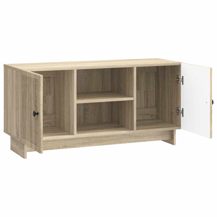 Cabinet TV Stejar Sonoma 102 x 34,5 x 50 cm Lemn compozit - WALTI WALTI