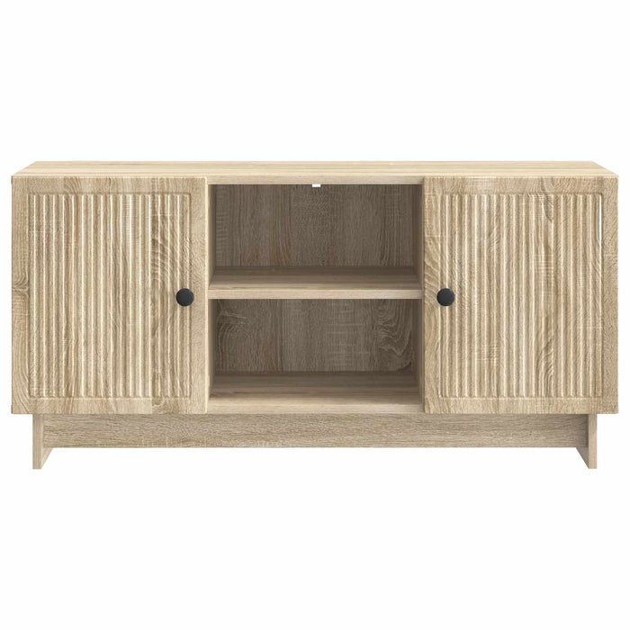 Cabinet TV Stejar Sonoma 102 x 34,5 x 50 cm Lemn compozit - WALTI WALTI