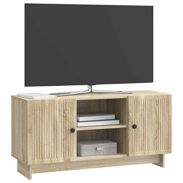 Cabinet TV Stejar Sonoma 102 x 34,5 x 50 cm Lemn compozit - WALTI WALTI