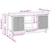 Cabinet TV Stejar Sonoma 102 x 34,5 x 50 cm Lemn compozit - WALTI WALTI