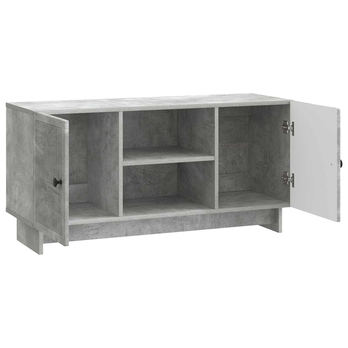 Cabinet TV Gri din beton 102 x 34,5 x 50 cm Lemn compozit - WALTI WALTI