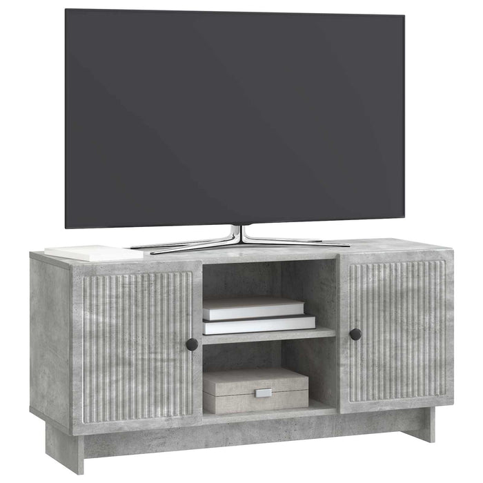 Cabinet TV Gri din beton 102 x 34,5 x 50 cm Lemn compozit - WALTI WALTI