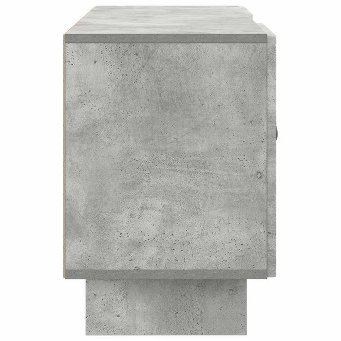 Cabinet TV Gri din beton 102 x 34,5 x 50 cm Lemn compozit - WALTI WALTI