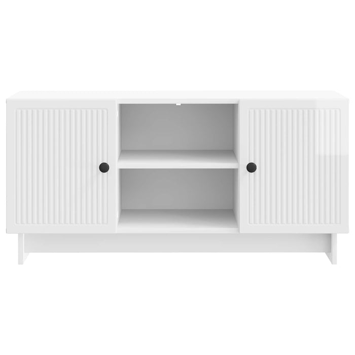 Cabinet TV Alb lucios 102 x 34,5 x 50 cm Lemn compozit - WALTI WALTI