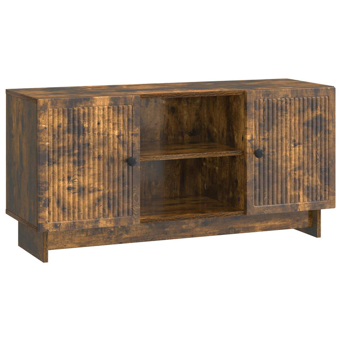 Cabinet TV Stejar fumuriu 102 x 34,5 x 50 cm Lemn compozit - WALTI WALTI