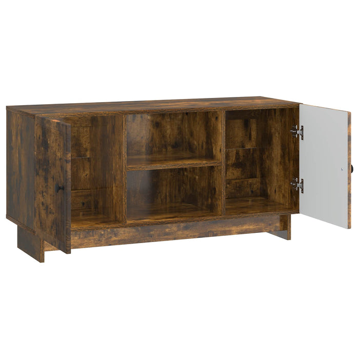 Cabinet TV Stejar fumuriu 102 x 34,5 x 50 cm Lemn compozit - WALTI WALTI