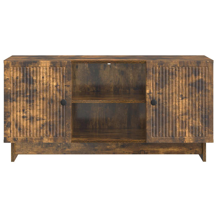 Cabinet TV Stejar fumuriu 102 x 34,5 x 50 cm Lemn compozit - WALTI WALTI