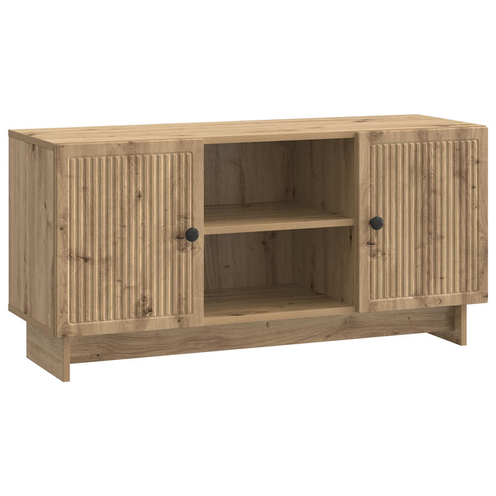 Cabinet TV Stejar Artizanal 102 x 34,5 x 50 cm Lemn compozit - WALTI WALTI