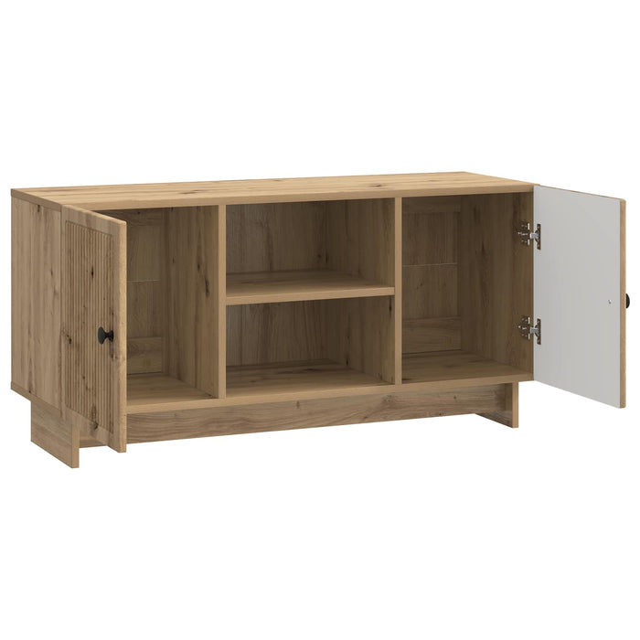 Cabinet TV Stejar Artizanal 102 x 34,5 x 50 cm Lemn compozit - WALTI WALTI