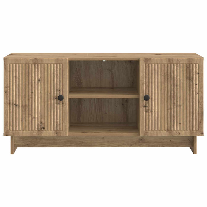 Cabinet TV Stejar Artizanal 102 x 34,5 x 50 cm Lemn compozit - WALTI WALTI