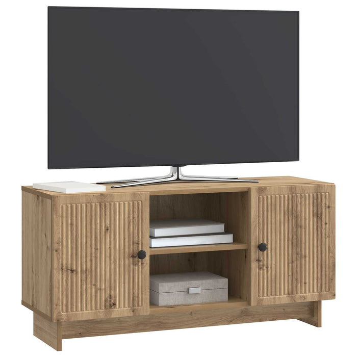 Cabinet TV Stejar Artizanal 102 x 34,5 x 50 cm Lemn compozit - WALTI WALTI