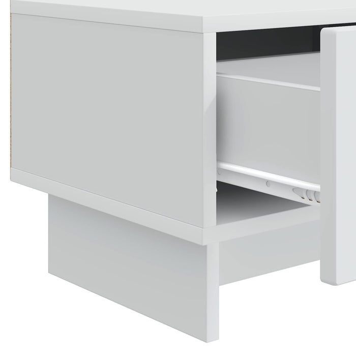Cabinet TV cu sertar Alb 147 x 34,5 x 30 cm Lemn prelucrat - WALTI WALTI