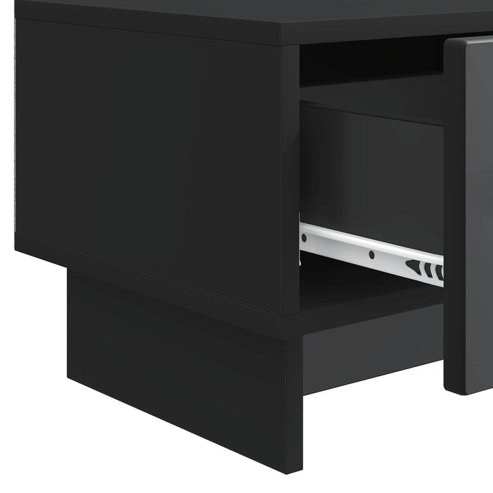 Cabinet TV cu sertar Negru 147 x 34,5 x 30 cm Lemn prelucrat - WALTI WALTI
