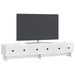 Cabinet TV Alb foarte lucios 147 x 34,5 x 30 cm Lemn prelucrat - WALTI WALTI