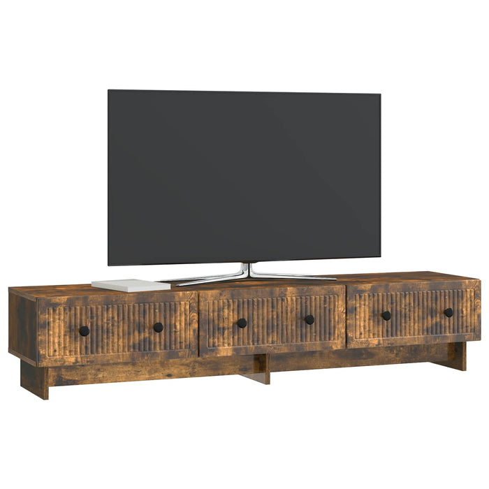 Cabinet TV Stejar fumuriu 147 x 34,5 x 30 cm Lemn prelucrat - WALTI WALTI