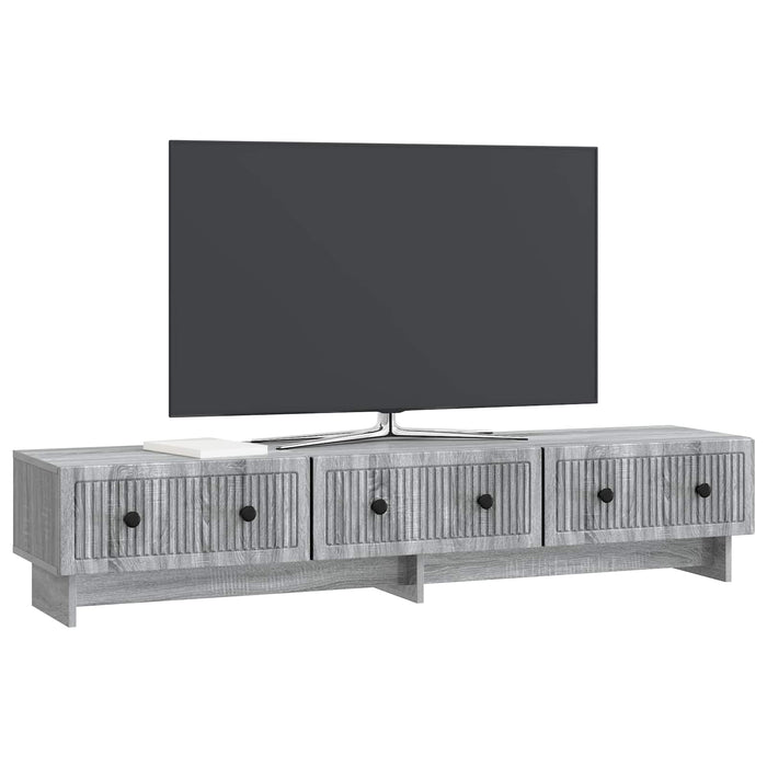 Cabinet TV Sonoma gri 147 x 34,5 x 30 cm Lemn prelucrat - WALTI WALTI