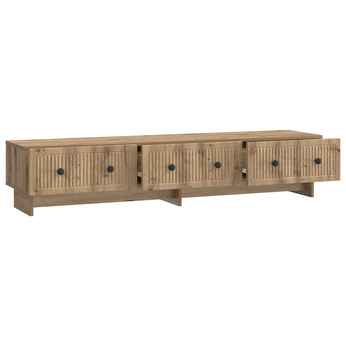 Cabinet TV Stejar Artizanal 147 x 34,5 x 30 cm Lemn prelucrat - WALTI WALTI