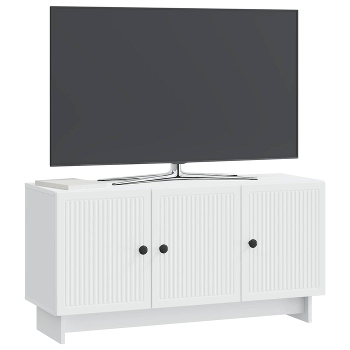 Cabinet TV Alb 99 x 34,5 x 50 cm Lemn prelucrat - WALTI WALTI