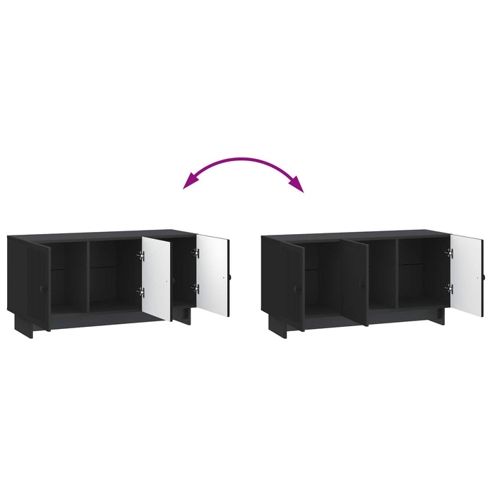 Cabinet TV Negru 99 x 34,5 x 50 cm Lemn prelucrat - WALTI WALTI