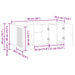 Cabinet TV Stejar Sonoma 99 x 34,5 x 50 cm Lemn prelucrat - WALTI WALTI