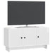 Cabinet TV Alb foarte lucios 99 x 34,5 x 50 cm Lemn prelucrat - WALTI WALTI