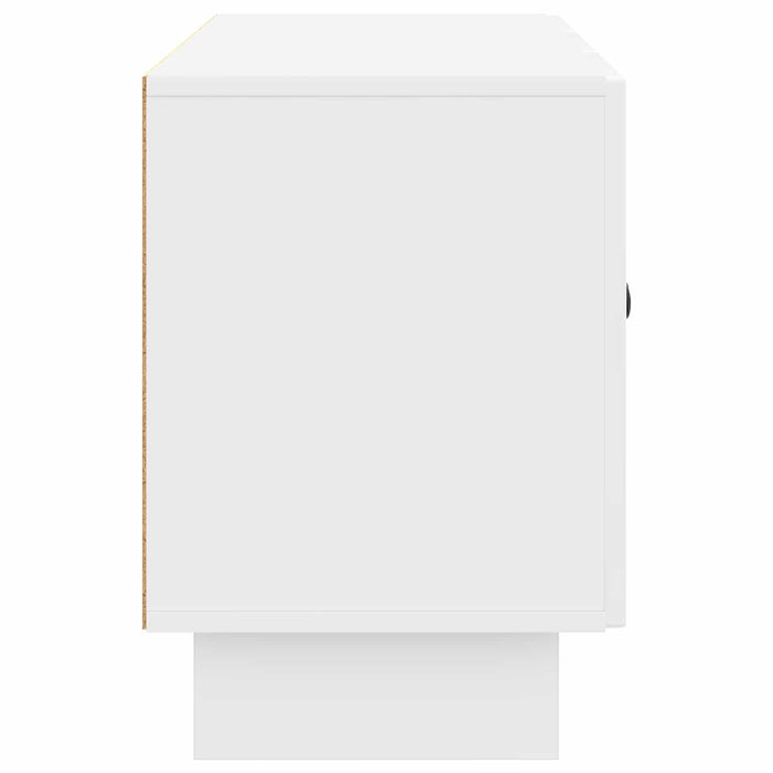 Cabinet TV Alb foarte lucios 99 x 34,5 x 50 cm Lemn prelucrat - WALTI WALTI