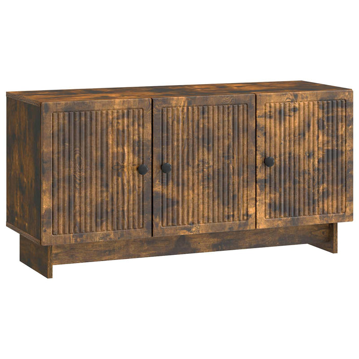 Cabinet TV Stejar fumuriu 99 x 34,5 x 50 cm Lemn prelucrat - WALTI WALTI