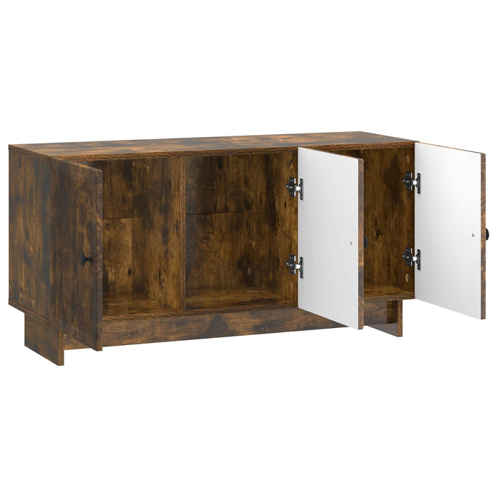 Cabinet TV Stejar fumuriu 99 x 34,5 x 50 cm Lemn prelucrat - WALTI WALTI