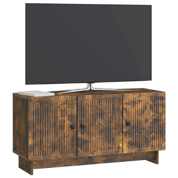 Cabinet TV Stejar fumuriu 99 x 34,5 x 50 cm Lemn prelucrat - WALTI WALTI
