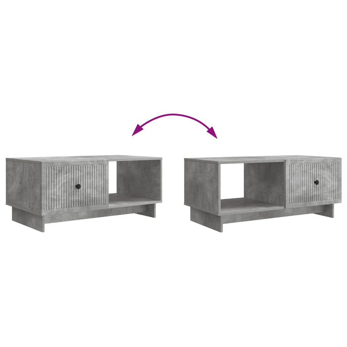 Masă de cafea Gri Beton 90 x 50 x 40 cm Lemn prelucrat - WALTI WALTI