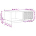 Masă de cafea Gri Beton 90 x 50 x 40 cm Lemn prelucrat - WALTI WALTI
