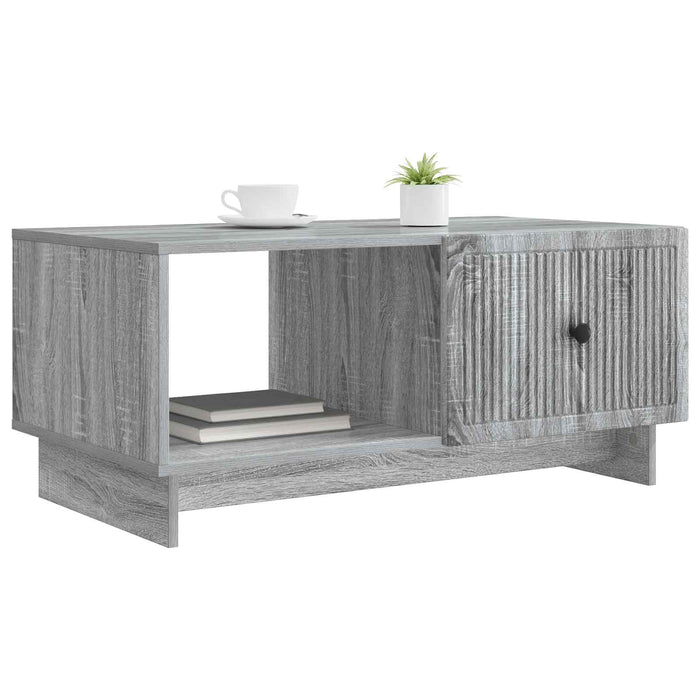 Masă de cafea Sonoma gri 90 x 50 x 40 cm Lemn prelucrat - WALTI WALTI
