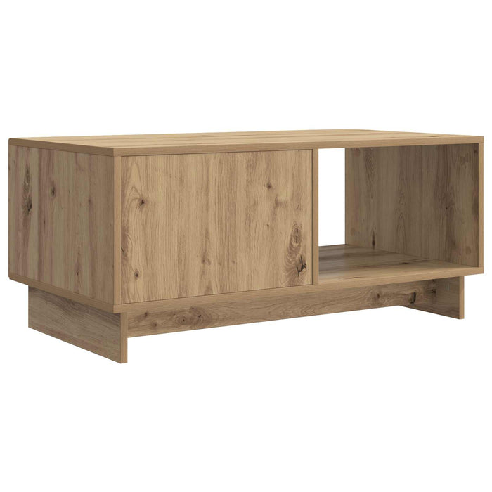 Masă de cafea Stejar Artizanal 90 x 50 x 40 cm Lemn prelucrat - WALTI WALTI