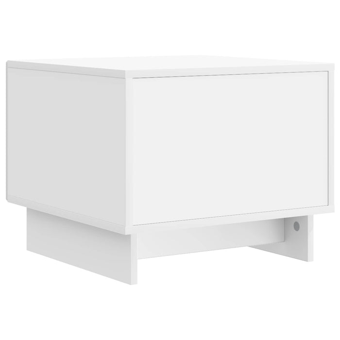 Masă de cafea cu sertar Alb 49 x 50 x 40 cm Lemn prelucrat - WALTI WALTI