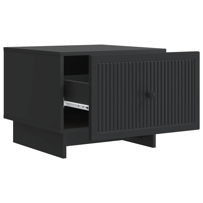 Masă de cafea cu sertar Negru 49 x 50 x 40 cm Lemn prelucrat - WALTI WALTI