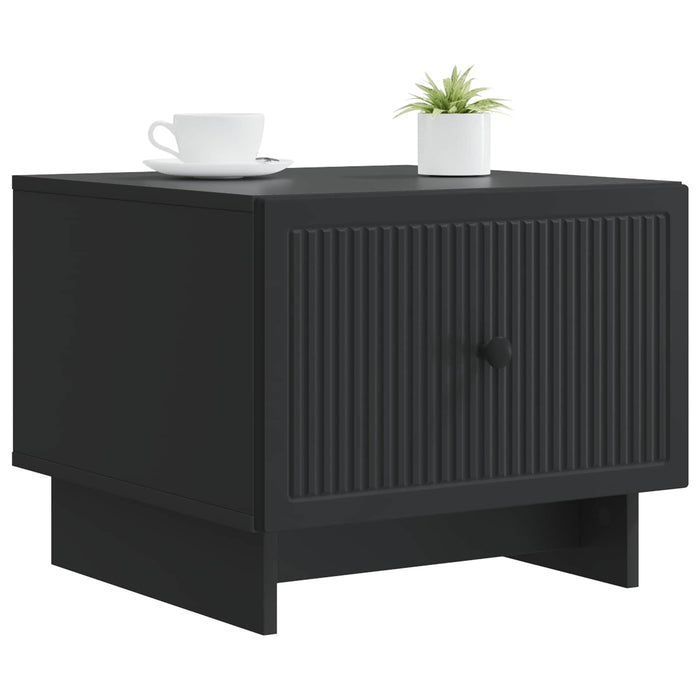 Masă de cafea cu sertar Negru 49 x 50 x 40 cm Lemn prelucrat - WALTI WALTI