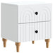 Dulap de noapte cu sertar Alb 43 x 34,5 x 48 cm Lemn prelucrat - WALTI WALTI