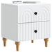 Dulap de noapte cu sertar Alb 43 x 34,5 x 48 cm Lemn prelucrat - WALTI WALTI