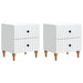 Dulap de noapte 2 pcs Alb 43 x 34,5 x 48 cm Lemn prelucrat - WALTI WALTI