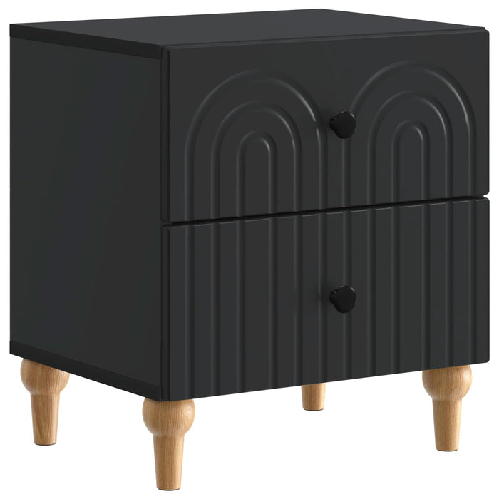 Dulap de noapte Negru 43 x 34,5 x 48 cm Lemn prelucrat - WALTI WALTI
