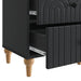 Dulap de noapte 2 pcs Negru 43 x 34,5 x 48 cm Lemn prelucrat - WALTI WALTI