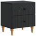 Dulap de noapte 2 pcs Negru 43 x 34,5 x 48 cm Lemn prelucrat - WALTI WALTI