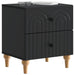 Dulap de noapte 2 pcs Negru 43 x 34,5 x 48 cm Lemn prelucrat - WALTI WALTI