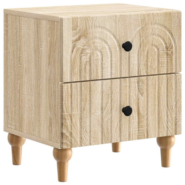 Dulap de noapte Stejar Sonoma 43 x 34,5 x 48 cm Lemn prelucrat - WALTI WALTI