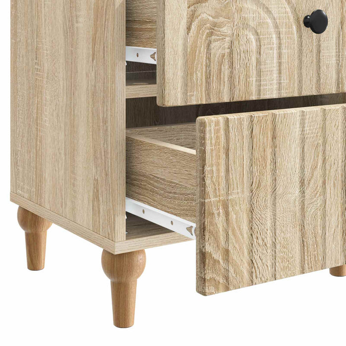 Dulap de noapte cu sertar 2 pcs Stejar Sonoma 43 x 34,5 x 48 cm - WALTI WALTI