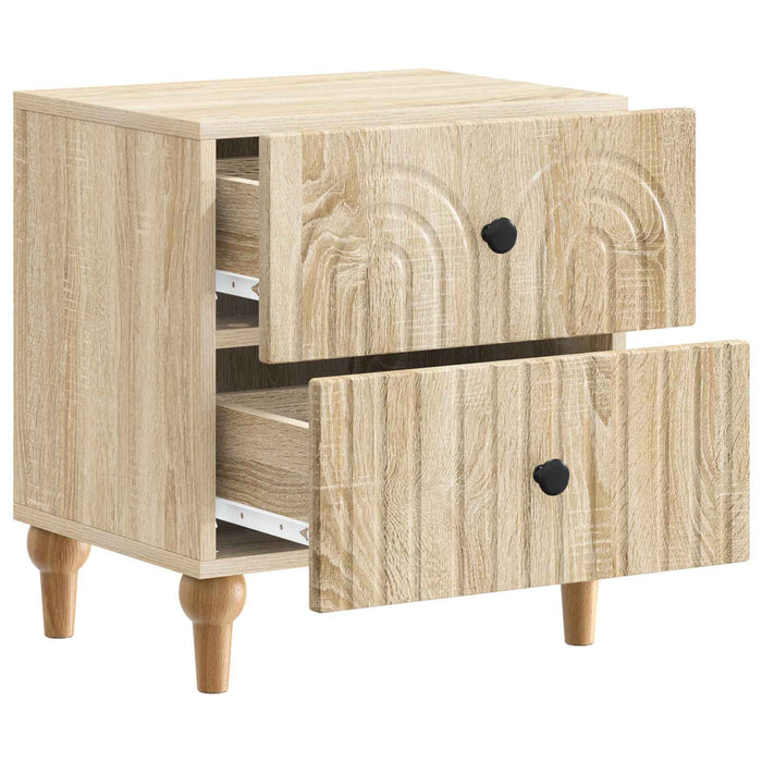 Dulap de noapte cu sertar 2 pcs Stejar Sonoma 43 x 34,5 x 48 cm - WALTI WALTI
