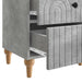 Dulap de noapte Gri Beton 43 x 34,5 x 48 cm Lemn prelucrat - WALTI WALTI